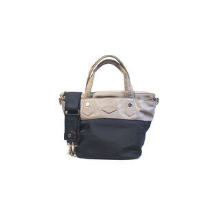 MZ Wallace Mini Soho Tote Crossbody Black & Dune Nylon Bag